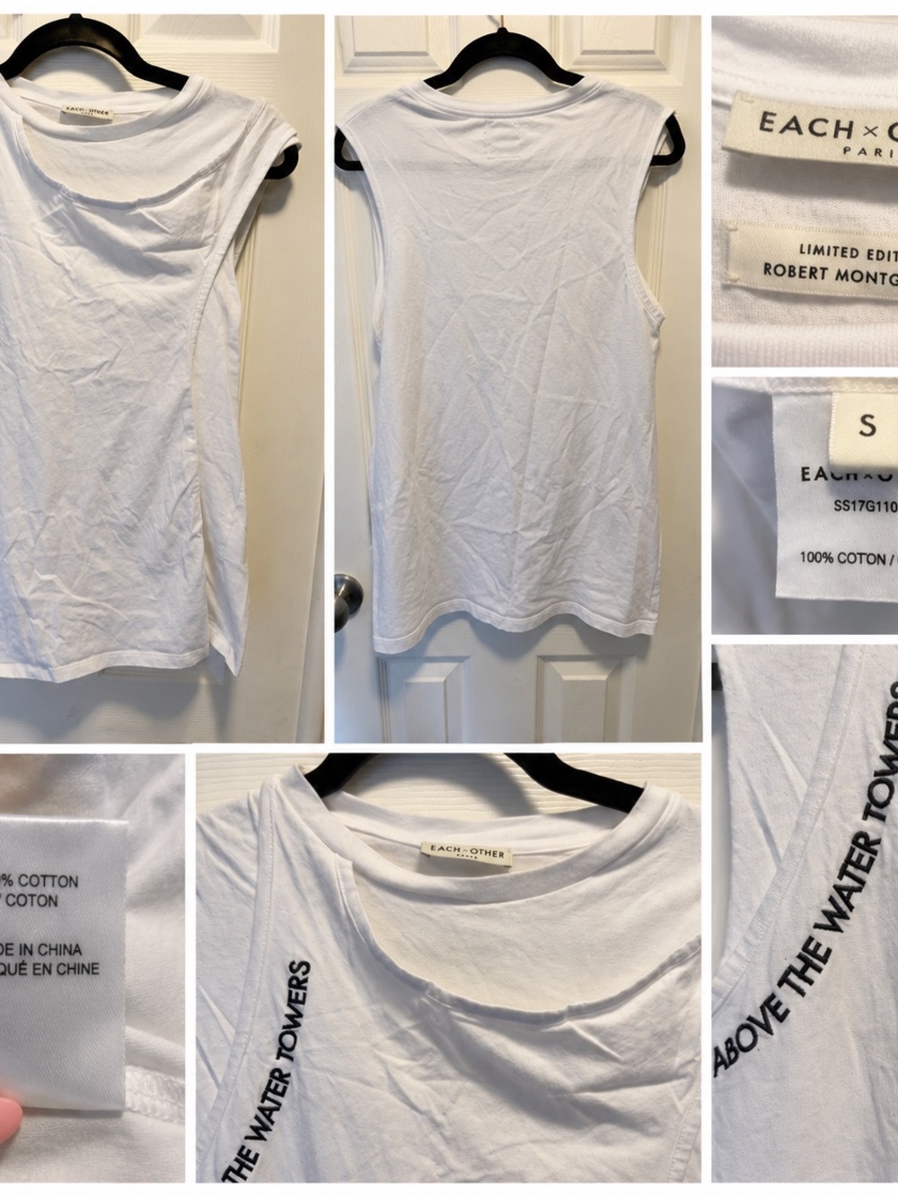 Each x Other Paris x Robert Montgomery Limited Edition Tank Top Size S